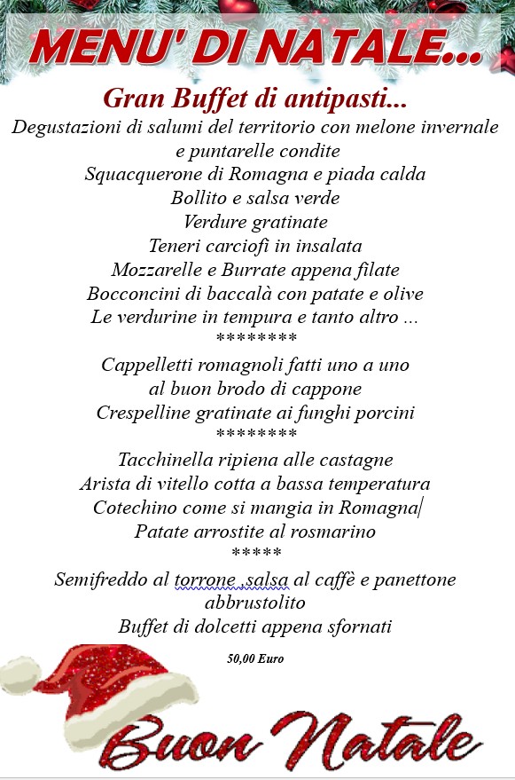 menu di natale